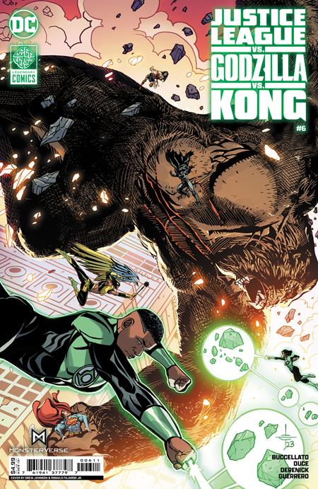 JUSTICE LEAGUE VS GODZILLA VS KONG #6 (OF 7) CVR A DREW EDWARD JOHNSON - Release Date: 3/19/24