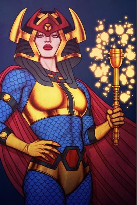NEW GODS #4 (OF 12) CVR D JENNY FRISON INTERNATIONAL WOMENS DAY BIG BARDA CARD STOCK VAR - Release Date: 3/19/25