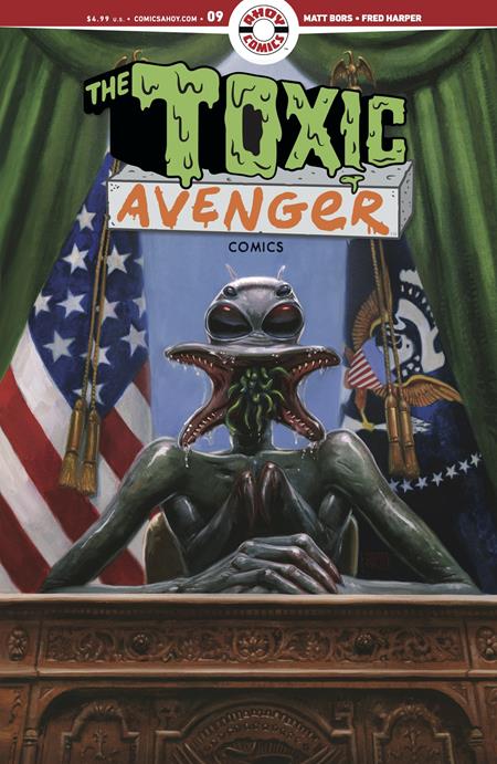 TOXIC AVENGER COMICS #9 (MR) ISBN: 85647000837001411 - FOC DATE: 2/23/26 - Release Date: 3/25/26