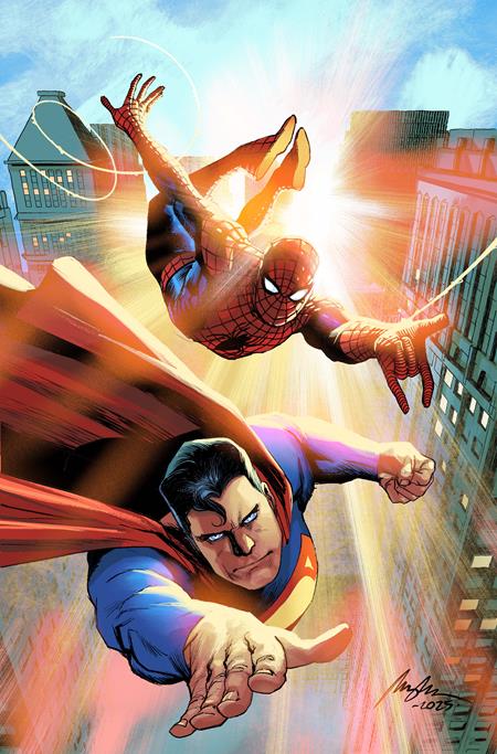 DC MARVEL SUPERMAN SPIDER-MAN #1 (ONE SHOT) CVR C RAFAEL ALBUQUERQUE CARD STOCK VAR ISBN: 76194139647700131 - FOC DATE: 3/2/26 - Release Date: 3/25/26