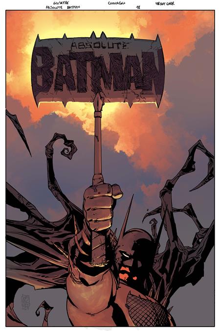 ABSOLUTE BATMAN #18 CVR D GIUSEPPE CAMUNCOLI CARD STOCK VAR ISBN: 76194138584601841 - FOC DATE: 2/16/26 - Release Date: 3/11/26