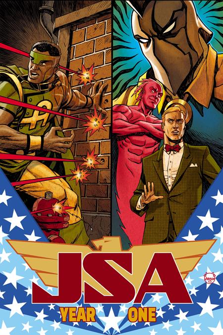 JSA #17 CVR A DAVE JOHNSON ISBN: 76194138522801711 - FOC DATE: 2/9/26 - Release Date: 3/4/26