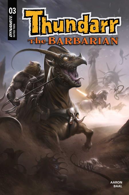 THUNDARR THE BARBARIAN #3 CVR B FRANCESCO MATTINA VAR ISBN: 72513036251303021 - FOC DATE: 2/2/26 - Release Date: 3/4/26