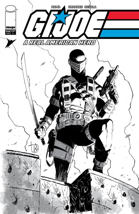 GI JOE A REAL AMERICAN HERO #326 CVR B LEE WEEKS B&W VAR ISBN: 70985303878832621 - FOC DATE: 2/16/26 - Release Date: 3/11/26