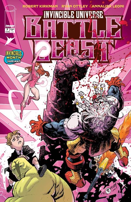 INVINCIBLE UNIVERSE BATTLE BEAST #7 CVR H RYAN OTTLEY & ANNALISA LEONI INVINCIBLE TEAM UP VAR ISBN: 70985304269300781 - FOC DATE: 2/23/26 - Release Date: 3/18/26
