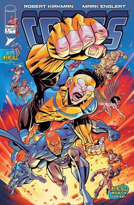 INVINCIBLE UNIVERSE CAPES #5 CVR F MARK ENGLERT INVINCIBLE TEAM UP VAR ISBN: 70985304498700561 - FOC DATE: 3/2/26 - Release Date: 3/25/26