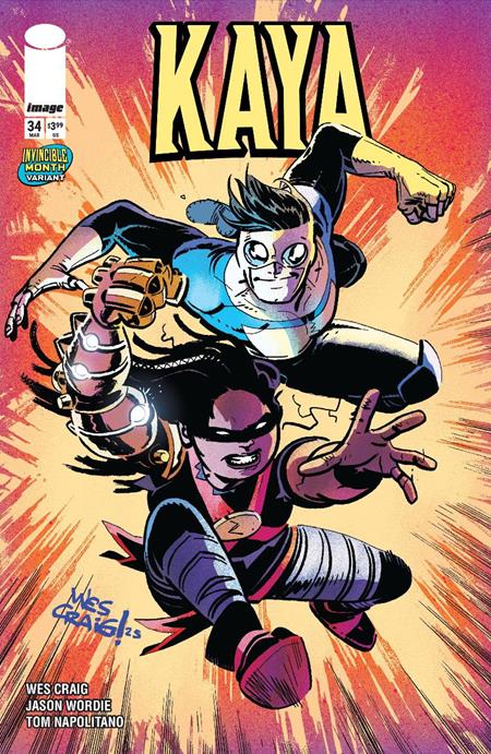 KAYA #34 CVR C WES CRAIG INVINCIBLE TEAM UP VAR ISBN: 70985301979403431 - FOC DATE: 2/23/26 - Release Date: 3/18/26