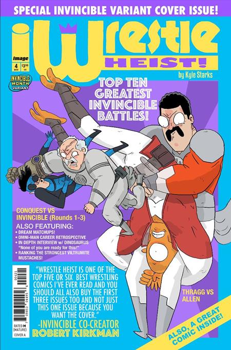 WRESTLE HEIST #4 (OF 5) CVR B KYLE STARKS INVINCIBLE TEAM UP VAR (MR) ISBN: 70985304495600421 - FOC DATE: 2/23/26 - Release Date: 3/18/26