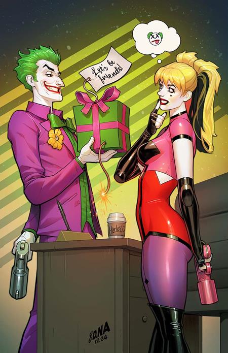 HARLEY QUINN #50 CVR D DAVID NAKAYAMA APRIL FOOLS CARD STOCK VAR - Release Date: 4/23/25