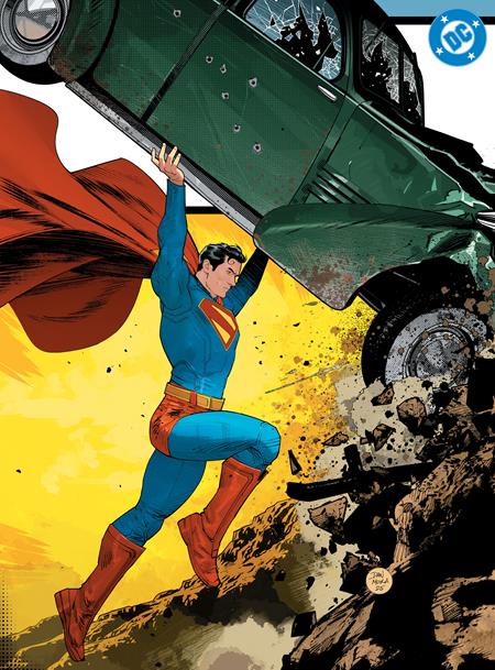 SUPERMAN DAY 2025 - ACTION COMICS #1 GOLDEN AGE SIZED FACSIMILE EDITION CVR B DAN MORA HOMAGE CARD STOCK VAR - Release Date: 4/9/25