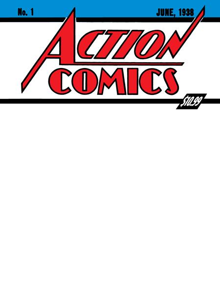 SUPERMAN DAY 2025 - ACTION COMICS #1 GOLDEN AGE SIZED FACSIMILE EDITION CVR D BLANK VAR - Release Date: 4/9/25