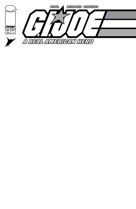 GI JOE A REAL AMERICAN HERO SILENT MISSIONS EDITION #21 CVR E BLANK SKETCH VAR - Release Date: 4/2/25