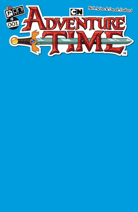 ADVENTURE TIME (2025) #1 CVR F FINN BLUE SKETCH VAR - Release Date: 4/9/25