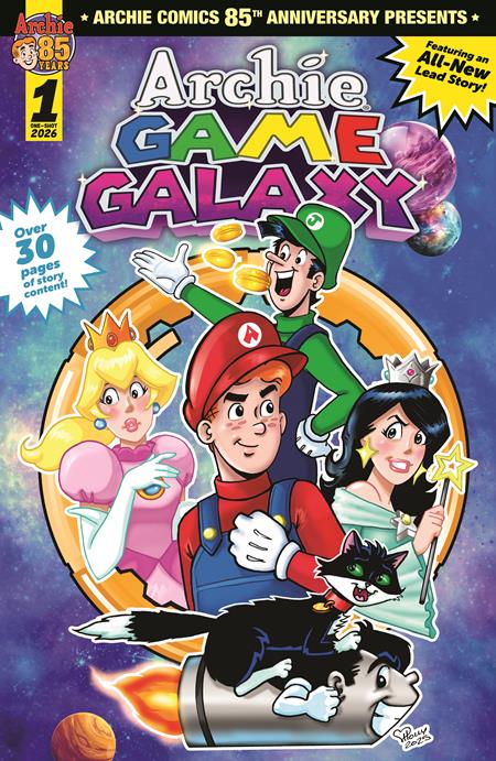 ARCHIE COMICS 85TH ANNIVERSARY PRESENTS ARCHIE GAME GALAXY #1 (ONE SHOT) CVR A HOLLY G ISBN: 76281628377900111 - FOC DATE: 4/5/26 - Release Date: 4/29/26