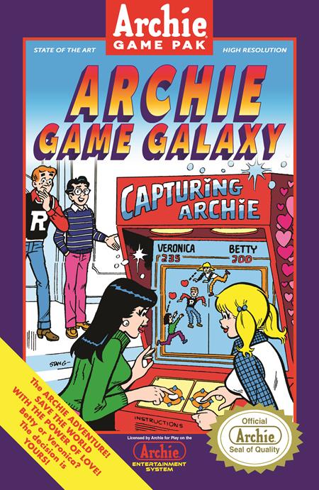 ARCHIE COMICS 85TH ANNIVERSARY PRESENTS ARCHIE GAME GALAXY #1 (ONE SHOT) CVR B STAN GOLDBERG BOX ART VAR ISBN: 76281628377900121 - FOC DATE: 4/5/26 - Release Date: 4/29/26