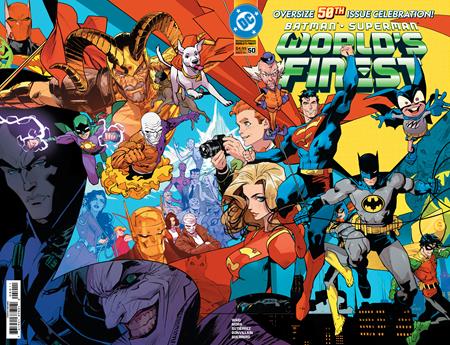 BATMAN SUPERMAN WORLDS FINEST #50 CVR A DAN MORA WRAPAROUND ISBN: 76194137521205011 - FOC DATE: 3/8/26 - Release Date: 4/1/26