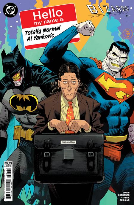 BIZARRO YEAR NONE #1 (OF 4) CVR D DAN MORA TOTALLY NORMAL AL YANKOVIC CAMEO CARD STOCK VAR ISBN: 76194139379700141 - FOC DATE: 3/8/26 - Release Date: 4/1/26