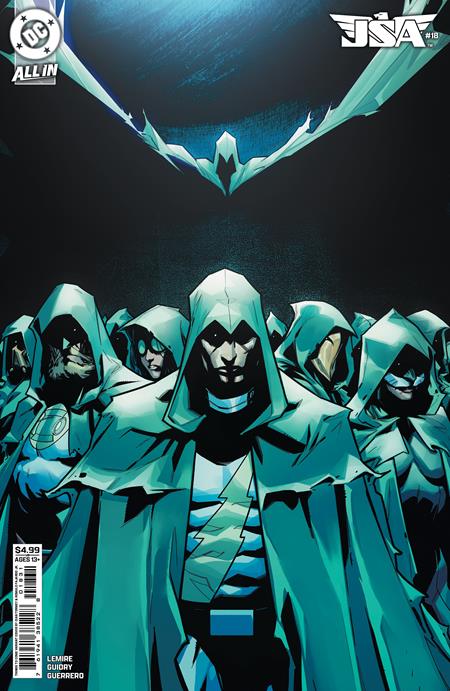 JSA #18 CVR C CIAN TORMEY THINGS TO COME CARD STOCK VAR ISBN: 76194138522801831 - FOC DATE: 3/8/26 - Release Date: 4/1/26