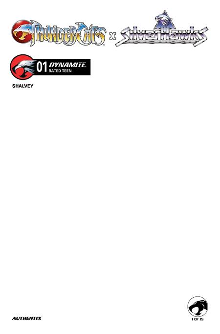 THUNDERCATS X SILVERHAWKS #1 CVR F BLANK AUTHENTIX VAR ISBN: 72513036404301061 - FOC DATE: 3/15/26 - Release Date: 4/8/26