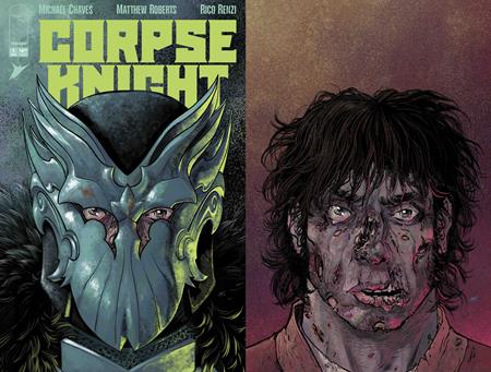 CORPSE KNIGHT #1 (OF 6) CVR G MATTHEW ROBERTS DIE CUT HELMET VAR ISBN: 70985304630100171 - FOC DATE: 3/22/26 - Release Date: 4/22/26