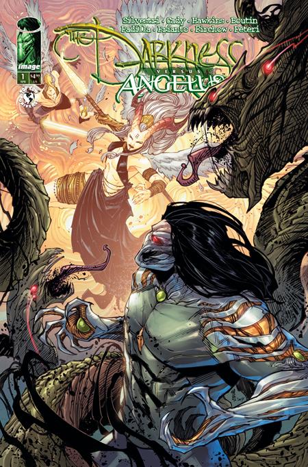 DARKNESS VS ANGELUS (ONE SHOT) CVR A GIUSEPPE CAFARO & ARIF PRIANTO ISBN: 70985304632500111 - FOC DATE: 3/22/26 - Release Date: 4/15/26
