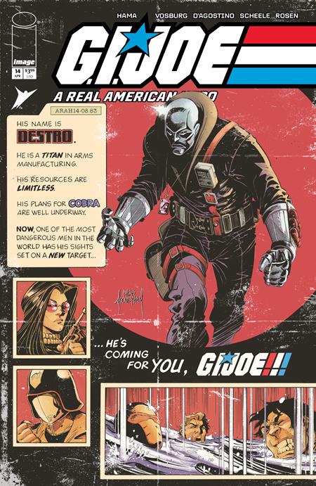 GI JOE A REAL AMERICAN HERO #14 HAMA FILES EDITION CVR B CHRIS MOONEYHAM VAR ISBN: 70985304633200121 - FOC DATE: 4/5/26 - Release Date: 4/29/26