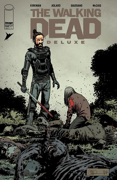 WALKING DEAD DELUXE #134 CVR B CHARLIE ADLARD & MAVE MCCAIG VAR (MR) ISBN: 70985303037913421 - FOC DATE: 3/8/26 - Release Date: 4/1/26