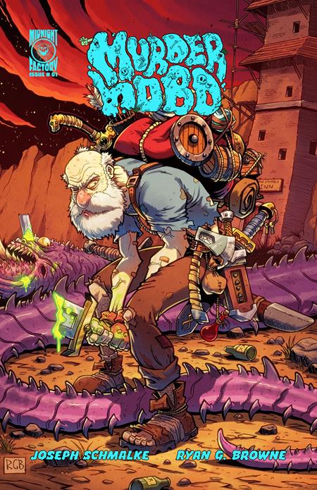 MURDER HOBO #1 CVR B RYAN G BROWNE VAR (MR) ISBN: 78200307755400121 - FOC DATE: 3/15/26 - Release Date: 4/22/26