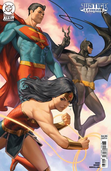 JUSTICE LEAGUE UNLIMITED #7 CVR C EJIKURE CARD STOCK VAR (WE ARE YESTERDAY) - Release Date: 5/28/2025