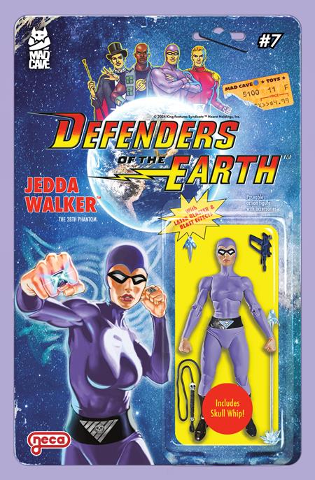 DEFENDERS OF THE EARTH #7 (OF 8) CVR B DJORDJE DJOKOVIC ACTION FIGURE VAR - Release Date: 5/28/2025