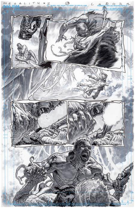OLYMPUS SAGA MEGALITH #1 (OF 4) CVR ZE LEWIS LAROSA ORIGINAL ART EDITION 28 VAR ISBN: 85001727742701311 - FOC DATE: 4/12/26 - Release Date: 5/13/26