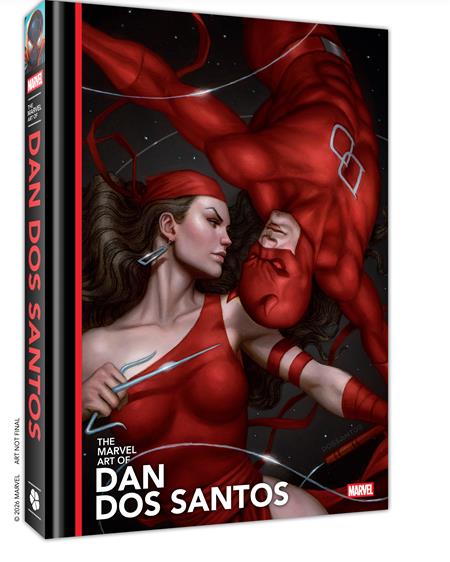 MARVEL ART OF DAN DOS SANTOS HC DIRECT MARKET ED ISBN: 978195175758858000 - FOC DATE: 3/29/26 - Release Date: 6/10/26