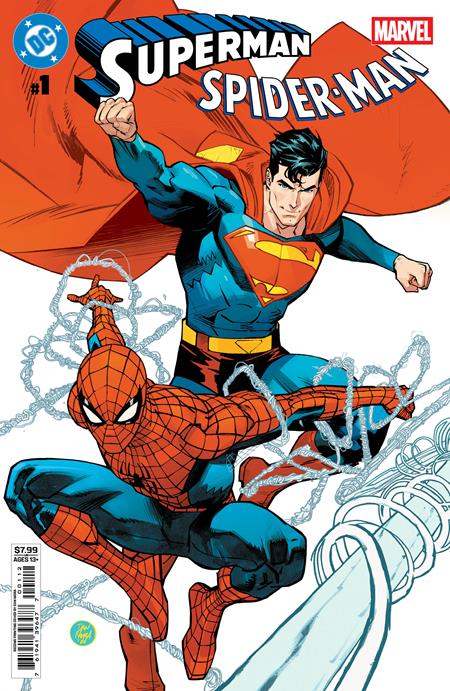 DC MARVEL SUPERMAN SPIDER-MAN #1 (ONE SHOT) Second Printing Cvr A Dan Mora ISBN: 76194139647700112 - FOC DATE: 5/3/26 - Release Date: 5/27/26