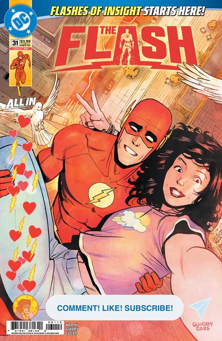 FLASH #31 Second Printing Cvr A Gavin Guidry ISBN: 76194138164003112 - FOC DATE: 5/31/26 - Release Date: 6/24/26