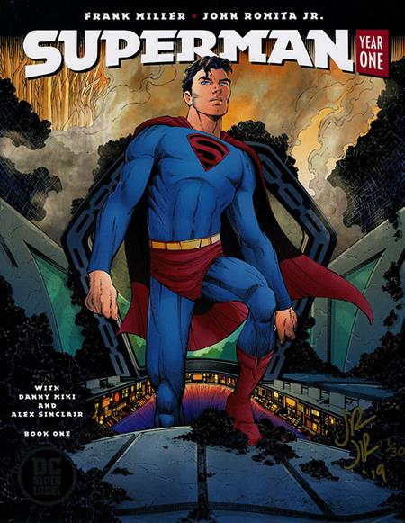 DF SUPERMAN YEAR ONE #1 ELITE GOLD SIGNATURE SERIES SIGNED BY JOHN ROMITA JR ISBN: 72513036522400111 - FOC DATE: 3/29/26 - Release Date: 5/27/26