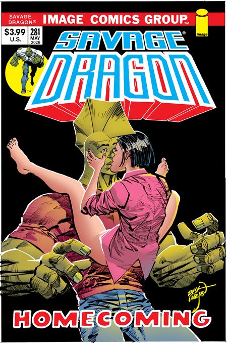 SAVAGE DRAGON #281 CVR B ERIK LARSEN 70S TRADE DRESS VAR (MR) ISBN: 70985305211128121 - FOC DATE: 6/28/26 - Release Date: 7/22/26