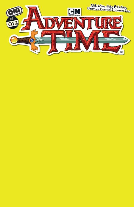 ADVENTURE TIME (2025) #13 CVR C MAGIC MAN YELLOW BLANK SKETCH VAR ISBN: 64985600832913031 - FOC DATE: 4/26/26 - Release Date: 5/20/26