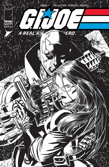 GI JOE A REAL AMERICAN HERO #307 CVR B ANDY KUBERT B&W VAR - Release Date: 6/19/24