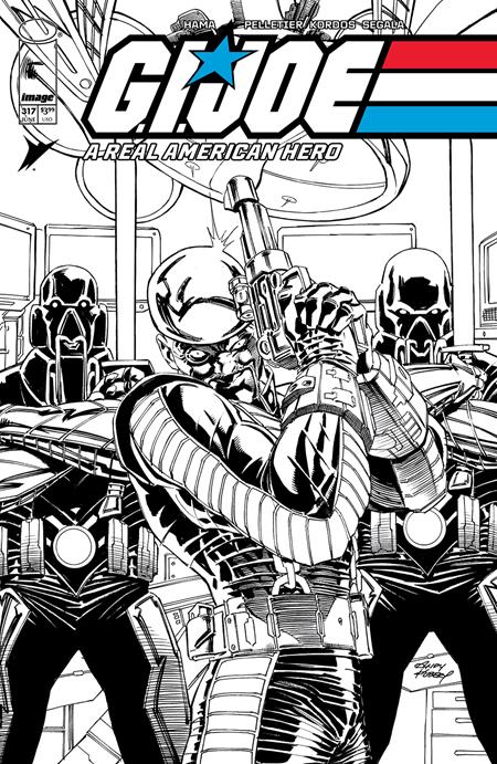 GI JOE A REAL AMERICAN HERO #317 CVR B ANDY KUBERT B&W VAR - Release Date: 6/4/25
