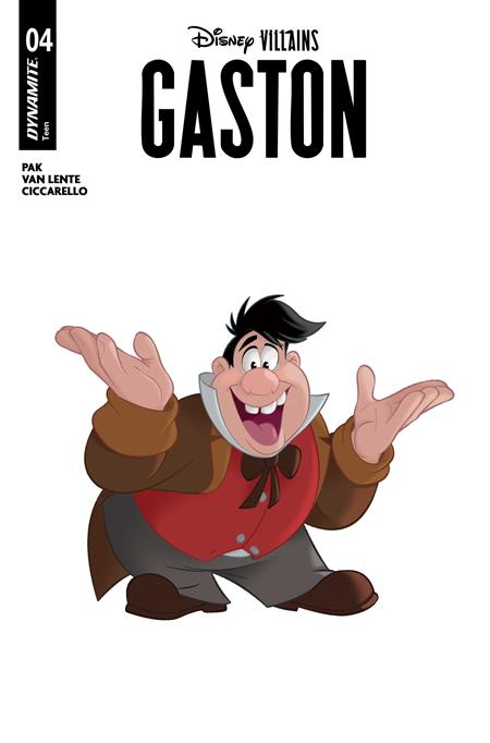 DISNEY VILLAINS GASTON #4 CVR B ANIMATION ART VAR ISBN: 72513035801104021 - FOC DATE: 5/17/26 - Release Date: 6/10/26