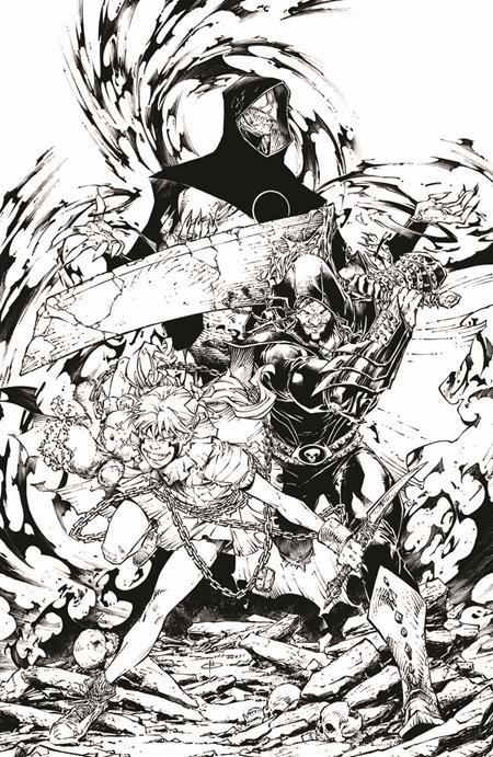 SPAWN THE CURSE OF SHERLEE JOHNSON #6 CVR C BRETT BOOTH B&W VIRGIN VAR ISBN: 70985304318800631 - FOC DATE: 5/31/26 - Release Date: 6/24/26