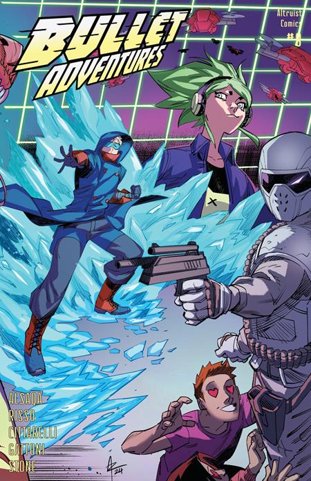 BULLET ADVENTURES #8 CVR B ANDRE RISSO FRANCESCA CITTARELLI CONNECTING VAR ISBN: 99031259330000821 - FOC DATE: 4/26/26 - Release Date: 6/3/26