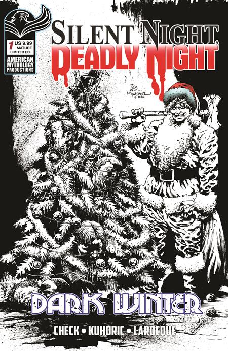 SILENT NIGHT DEADLY NIGHT DARK WINTER #1 (OF 2) CVR F ROY ALLAN MARTINEZ B&W VAR Limited to 350 Copies Allocations May Occur Previously Solicited Thru Diamond (MR) ISBN: 85609100699100161 - FOC DATE: 5/31/26 - Release Date: 6/24/26
