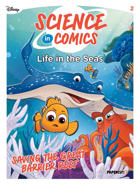 DISNEY SCIENCE IN COMICS TP LIFE IN THE SEAS ISBN: 978154582680551999 - FOC DATE: 5/31/26 - Release Date: 6/24/26
