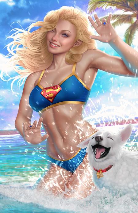 SUPERGIRL #15 CVR E ARIEL DIAZ SWIMSUIT CARD STOCK VAR (THE REIGN OF THE SUPERBOYS) ISBN: 76194138684301551 - FOC DATE: 6/14/26 - Release Date: 7/8/26