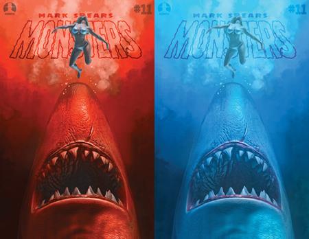MARK SPEARS MONSTERS #11 CVR B MARK SPEARS SHARK ATTACK JAWS HOMAGE HOLOFOIL FLIP COVER VAR ISBN: 60283502333101121 - FOC DATE: 5/31/26 - Release Date: 7/1/26