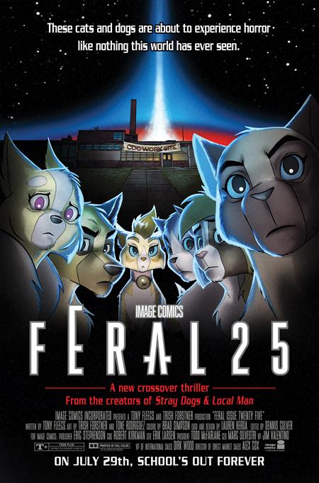 FERAL #25 CVR B TONE RODRIGUEZ & ALLEN PASSALAQUA FACULTY HOMAGE VAR ISBN: 70985303949502521 - FOC DATE: 7/5/26 - Release Date: 7/29/26