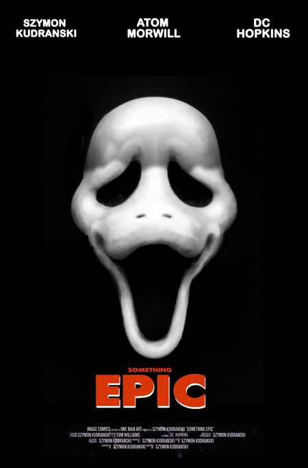 SOMETHING EPIC #13 CVR E SZYMON KUDRANSKI SCREAM HOMAGE VAR ISBN: 70985303738501351 - FOC DATE: 6/21/26 - Release Date: 7/15/26