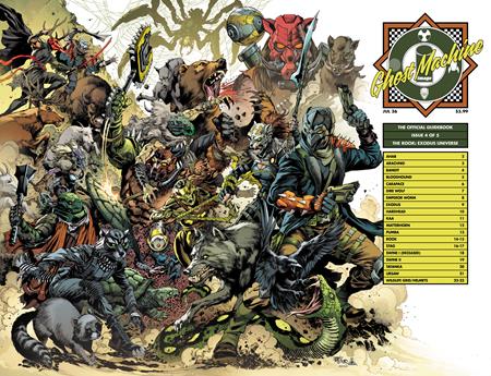 GHOST MACHINE THE OFFICIAL GUIDEBOOK #4 (OF 5) CVR C IVAN REIS & DANNY MIKI WRAPAROUND VAR ISBN: 70985304673800431 - FOC DATE: 6/7/26 - Release Date: 7/1/26