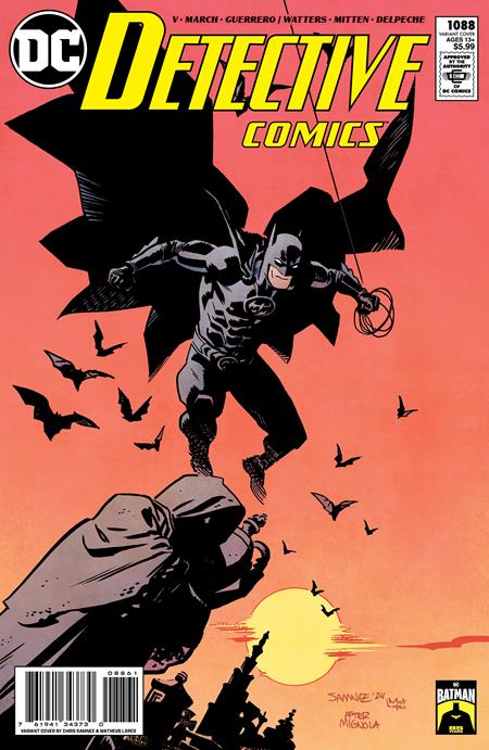 DETECTIVE COMICS #1088 CVR D CHRIS SAMNEE BATMAN 85TH ANNIVERSARY CARD STOCK VAR - Release Date: 8/28/24